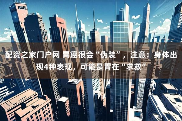 配资之家门户网 胃癌很会“伪装”，注意：身体出现4种表现，可能是胃在“求救”