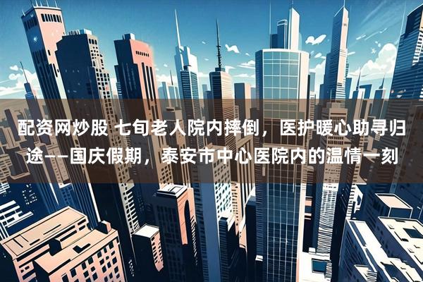 配资网炒股 七旬老人院内摔倒，医护暖心助寻归途——国庆假期，泰安市中心医院内的温情一刻